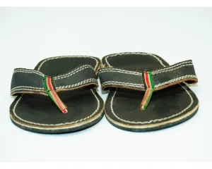 Crafted leather sandals for men