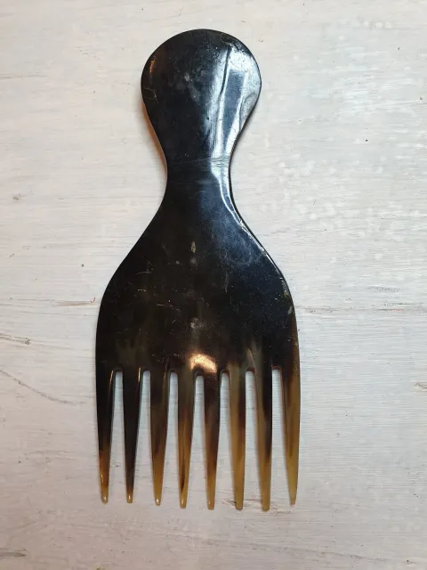 Black Crafted hair comb