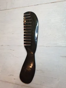 Black Crafted hair comb